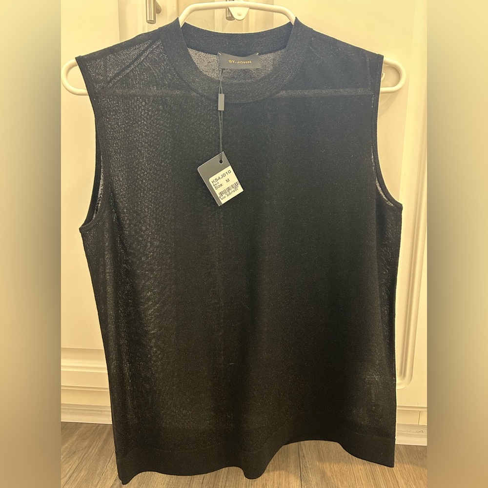 St. John NWT Sheer Sweater